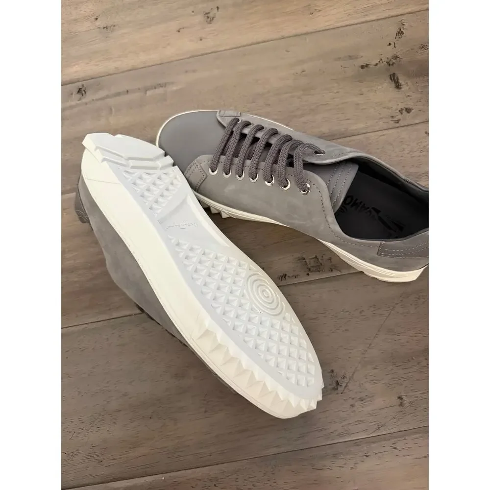 New Ferragamo the cube gray sneakers size 7